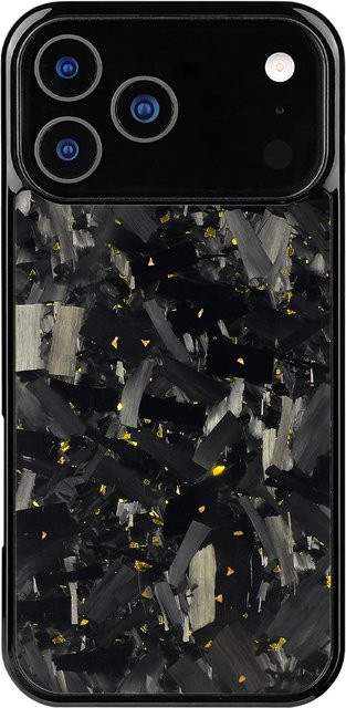 Magnetische Kohlefaser Schutzhülle RX-3C für iPhone in Gold - Bild 1