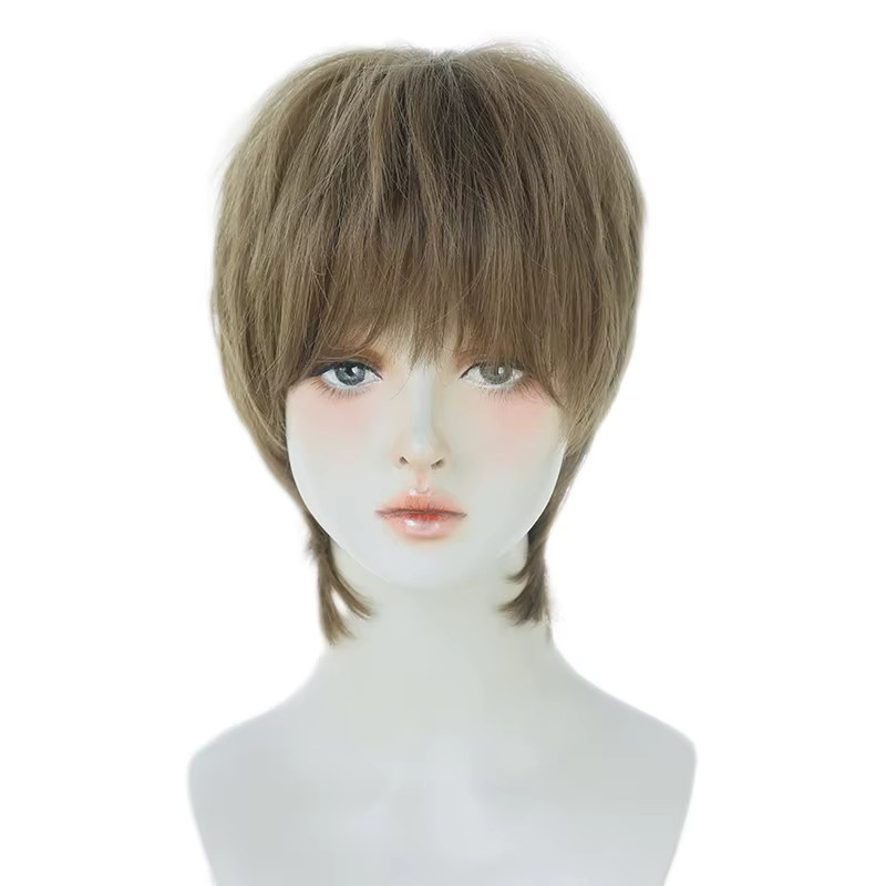 7JHH WIGS Perücke, Bob-Perücke, honigbraun, kurz, glatt, Damen - Bild 6