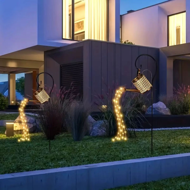 Peach Forest Solar Gartenleuchte mit Erdspieß, wasserdicht, warmweißes Licht für Garten, Terrasse und Gehweg - Bild 6