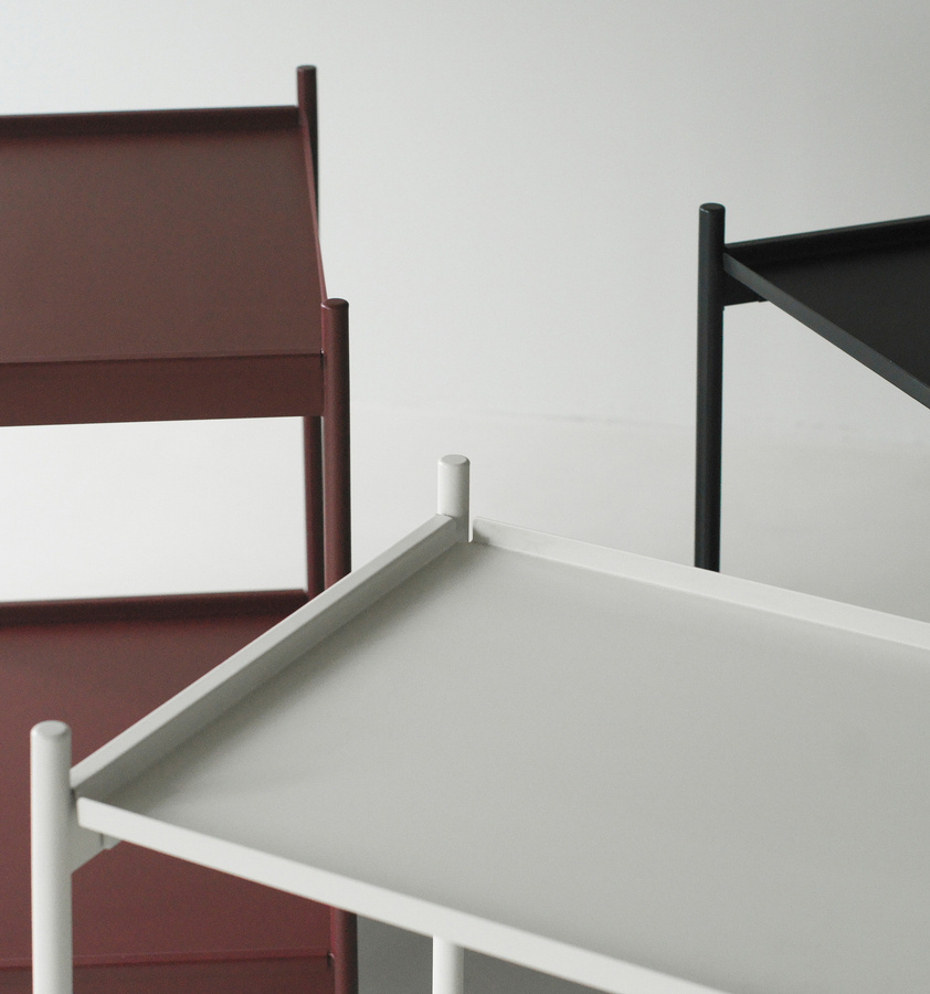 Normann Copenhagen Rul Trolley in Weiß aus Metall mit Rollen und Servierflächen - Bild 2