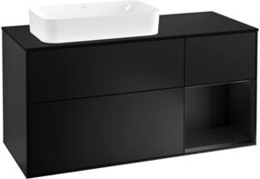 V&B Waschtischunterschrank Finion in Blau lackiert, Breite: 120 cm, Tiefe: 50,1 cm, Höhe: 50,1 cm - Bild 1
