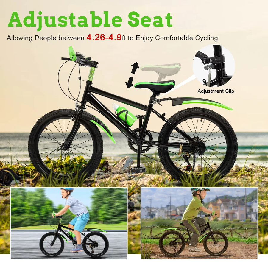 CNCEST Mountainbike, 20-Zoll-Kinderfahrrad, Kohlenstoffstahl - Bild 2