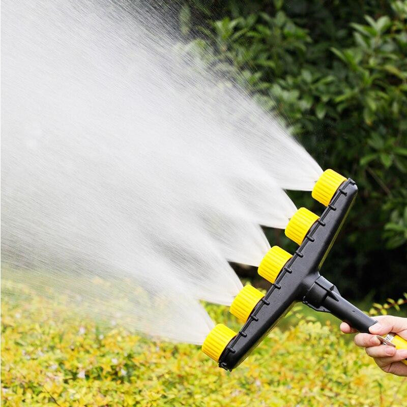 ZENTAURA Garten Sprinkler mit 5 Düsen und einstellbarem Durchfluss für die Bewässerung von Rasen und Gemüse, 1.5 Zoll, ABS - Bild 7