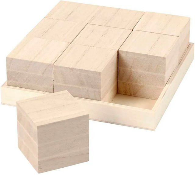 Creativ Company Holzwürfel, 9-teiliges Set - Bild 1