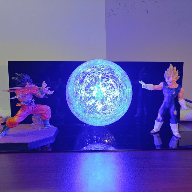 Bandai Dragon Ball Son Goku VS Majin Vegeta LED-Nachtlicht, Actionfigur - Bild 1