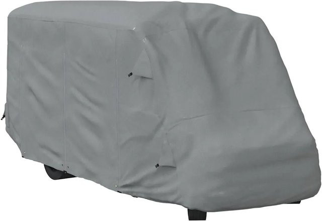 vidaXL Schutzhülle für Wohnmobil in Grau, B/H/T: 570 x 275 x 235 cm, aus Vliesstoff - Bild 1
