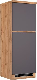 HELD MÖBEL Kühlumbauschrank Tampa in Grau, B/T/H: 60 x 60 x 166 cm - Bild 1