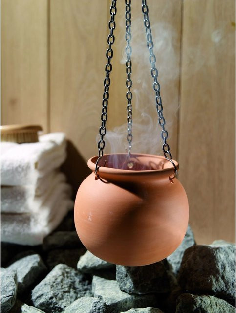 Karibu Aromatopf aus Terrakotta in Rot/Braun, B: 14 cm, H: 11 cm - Bild 1