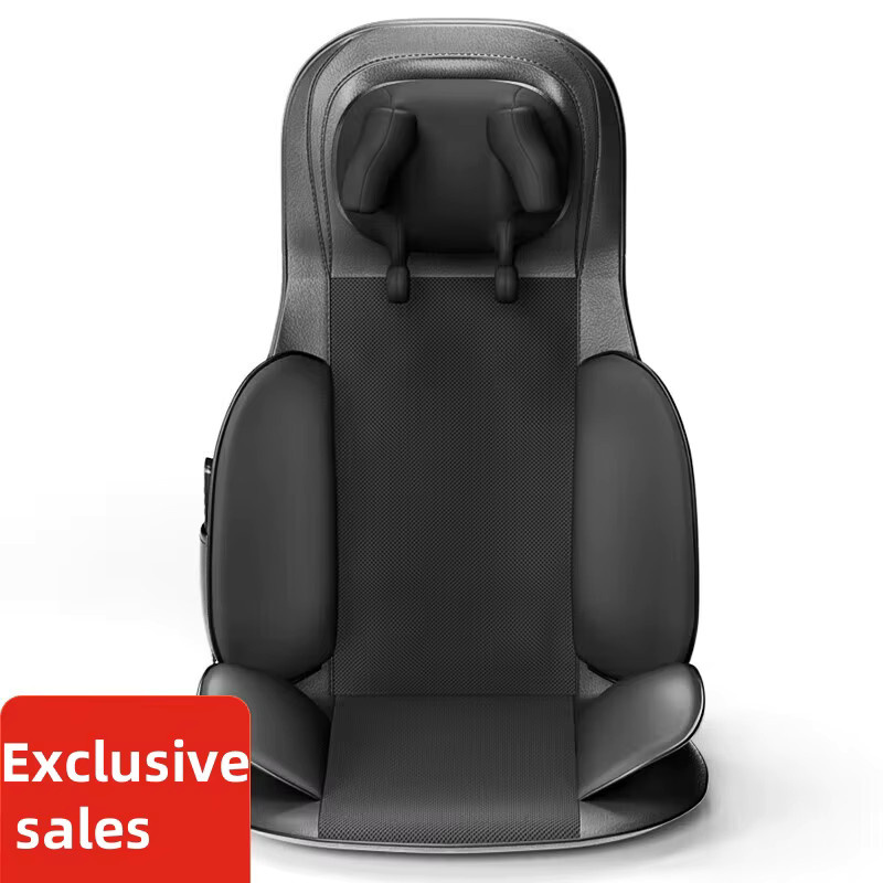 JAIYORL Elektrischer Ganzkörper-Massagesessel in Schwarz mit Shiatsu-Kissen und Vibration für Nacken, Rücken, Taille und Beine - Bild 5