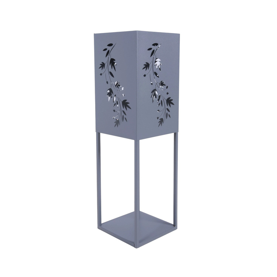 DELUKE Dekosäule PORTO mit LED aus Stahl in Grau, B/T/H: 60 x 18 x 18 cm - Bild 2