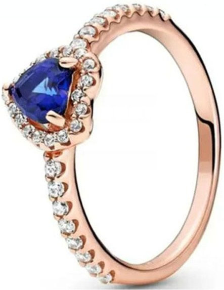 Allbestart Ring 925 Silber, Roségold, Zirkonia, Damen - Bild 1