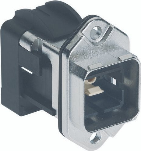 HARTING Wanddurchführung 09352420313 aus Zinkdruckguss, Schwarz, 2 Polzahl - Bild 1