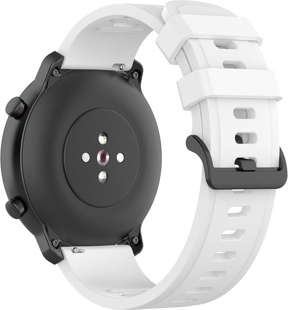 MY-CASE Uhrenarmband Silikon, Weiß, Unisex, 22mm - Bild 1