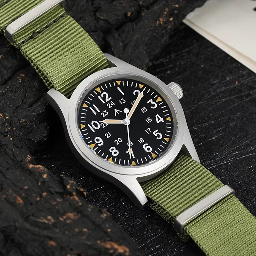 Militado Armbanduhr, Quarz, Edelstahl, 38 mm, Schwarz, Unisex - Bild 4