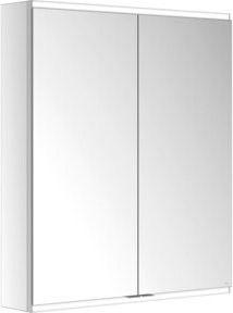 Keuco Spiegelschrank Royal Modular 2.0 in Weiß und Silber mit 2 Türen und 2 Schubladen, B/T/H: 80 x 16 x 90 cm - Bild 1