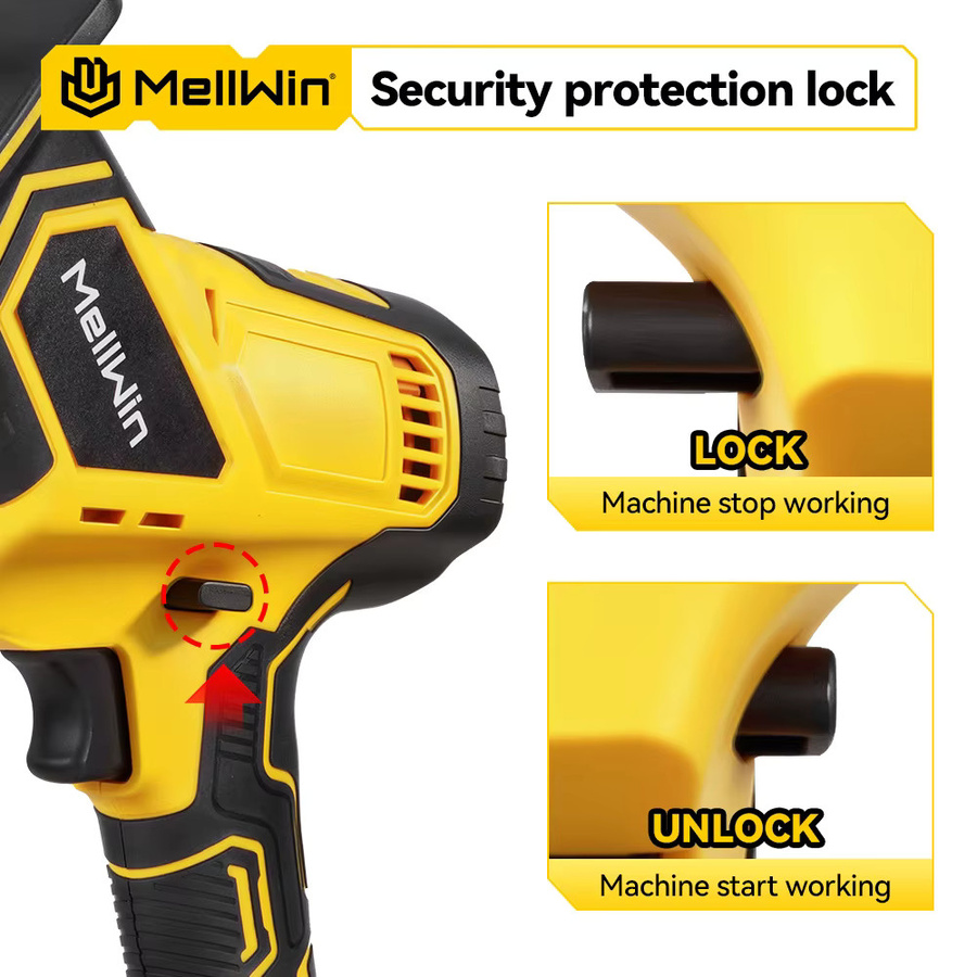 MELLWIN Bürstenlose elektrische Säbelsäge schnurlose CutSaw für Metall und Holz kompatibel mit Makita 18V Akku - Bild 3