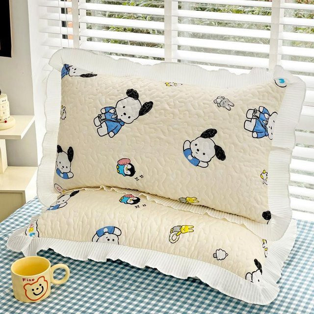 WTEMPO Kissenbezug Set für Frühling und Herbst, 2er-Set, Farbe: Weiß, B/H: 48 x 74 cm - Bild 1