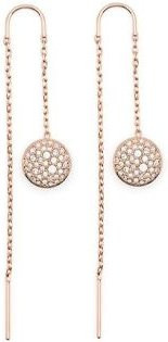 Swarovski Ohrringe, Messing, Kristall, Roségold, Damen - Bild 1