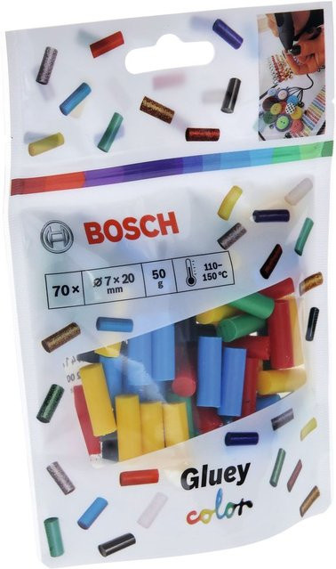 Bosch Gluey Heißklebesticks Ministicks, Mehrfarbig, 70 Stück, 55 g - Bild 2