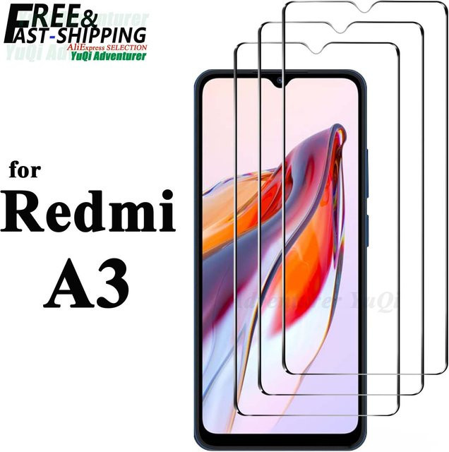Xiaomi Redmi A3 Displayschutzfolie aus gehärtetem Glas, transparent, HD-Kristall, 9H kratzfest - Bild 1