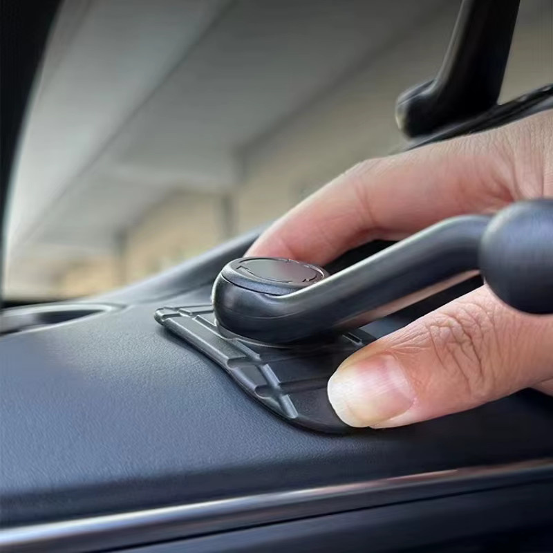 Auto Handyhalterung mit Klebebasis und rotierendem Kugelkopf für Mittelkonsole oder Armaturenbrett in Schwarz - Bild 4