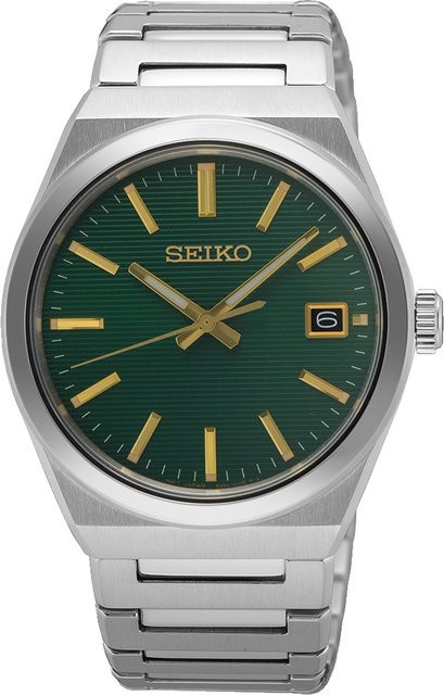 Seiko Armbanduhr, Quarz, Edelstahl, Blau, 39 mm, Herren - Bild 1