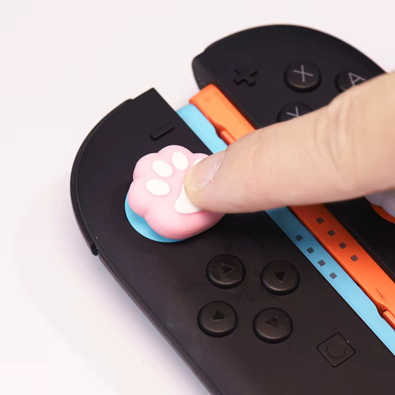 2 Stück Katzenpfoten Soft-Grip-Kappen für Nintendo Switch Joy-Con Controller Thumbstick-Schutzabdeckung - Bild 4