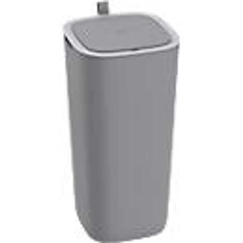 EKO Morandi Smart Sensor Abfalleimer aus Kunststoff mit Touch-Bedienfeld und Dichtungsring, Grau, 30 Liter, B: 27,1 cm, T: 27,1 cm, H: 59,1 cm - Bild 2
