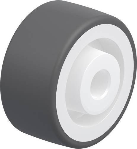 Blickle Kunststoff-Rad POTH 75/15G in Grau und Weiß mit einem Durchmesser von 75 mm und einer Tragfähigkeit von maximal 200 kg - Bild 1