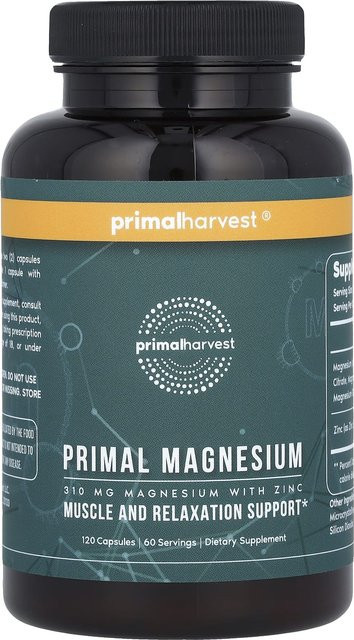 Primal Harvest Primal Magnesium, 120 Kapseln - Bild 1