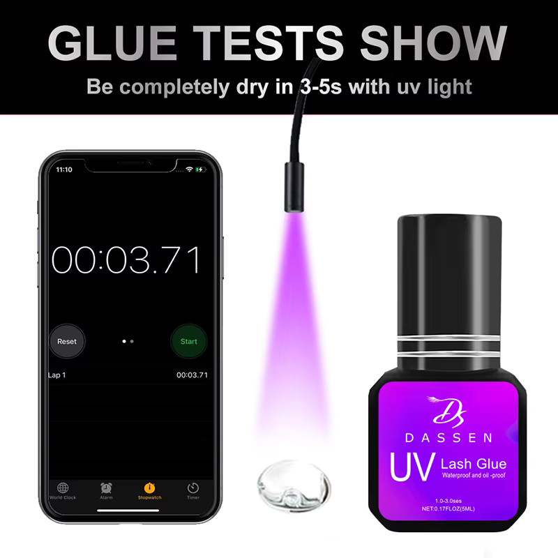 Dassen UV-Kleber für Wimpernverlängerung, 1 Sekunde schnelltrocknend - Bild 4