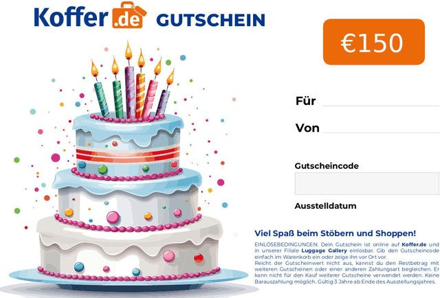 Geschenkgutschein mit Torte in Mehrfarbig aus Papier - Bild 1