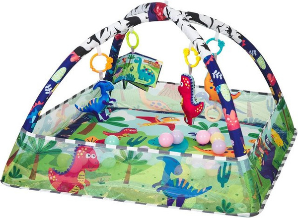 Kikkaboo Spielbogen Krabbeldecke 2 in 1 mit 18 Spielbällen, blau