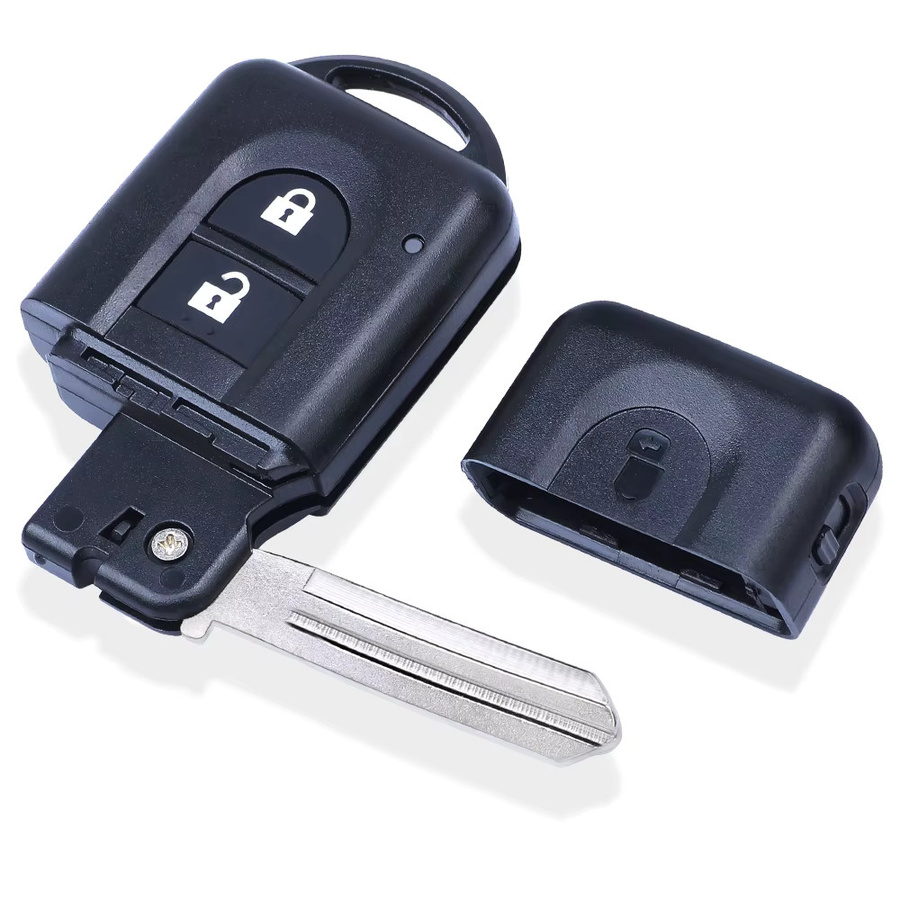 YIQIXIN Smart Remote Auto Schlüssel für Nissan X-trail Qashqai Micra Pathfinder NV200 Navara Juke Duke, 433MHz ID46 4D60 Chip Keyless Go, Schwarz - Bild 3