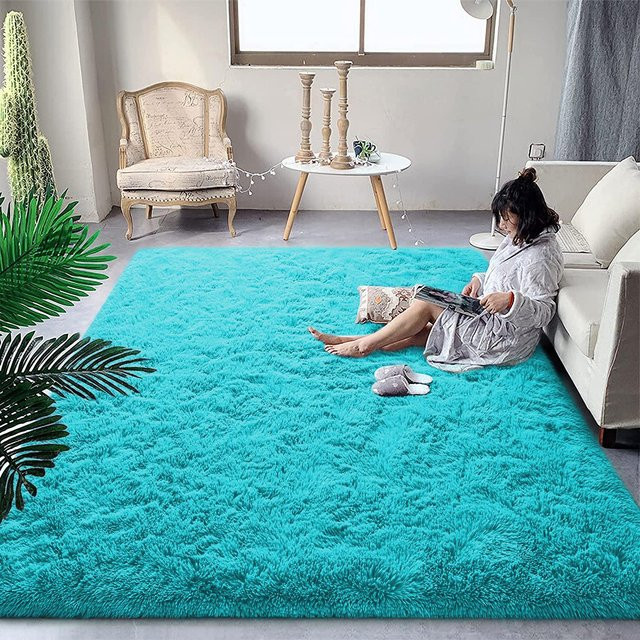 Binchi Furniture Plüschteppich aus Polyester, rutschfest und waschbar, B/T: 90 x 150 cm - Bild 1