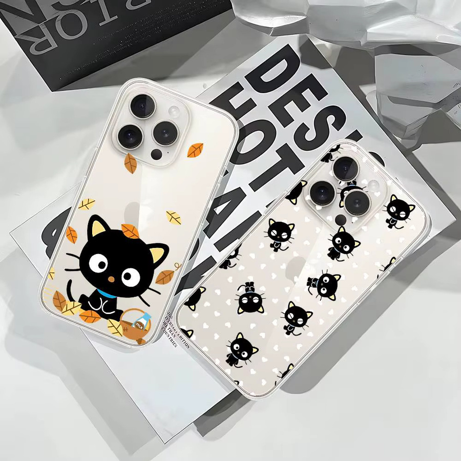 Luxuriöse C-Chococat Handyhülle für iPhone 11 bis iPhone 17 Pro Max, transparent und weich - Bild 3