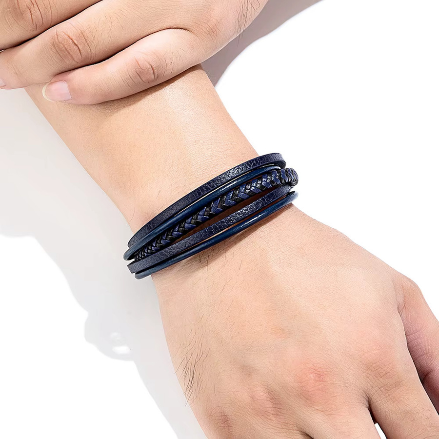 TYO Herrenarmband, Edelstahl, Schwarz - Bild 3