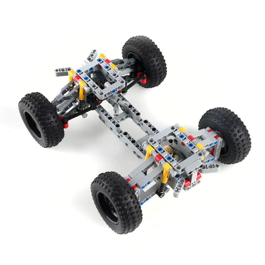 stemedu 4WD Baustein-Chassis-Auto, Fahrzeuge, Grau - Bild 4