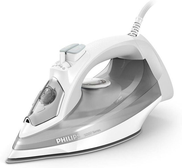 Philips Dampfbügeleisen Serie 5000 DST5010/10 in Weiß mit 2400W und Anti-Calc-Funktion - Bild 1