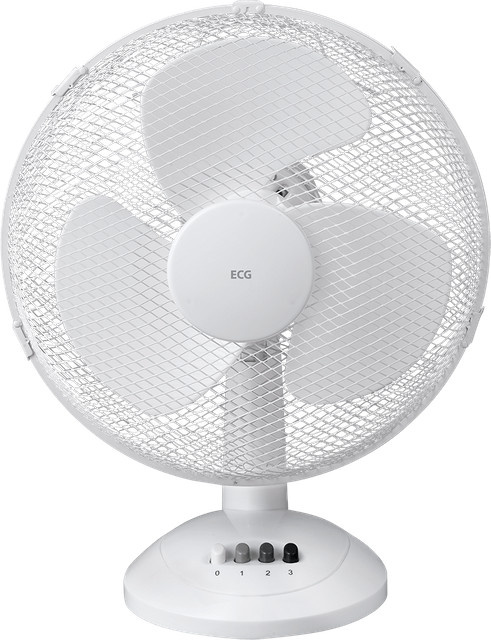 ECG Tischventilator FT 30a in Weiß mit Oszillation und Überhitzungsschutz - Bild 1