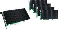 HighPoint SSD6204A NVMe M.2 RAID Controller Card, 5er Pack, Schwarz - Bild 1