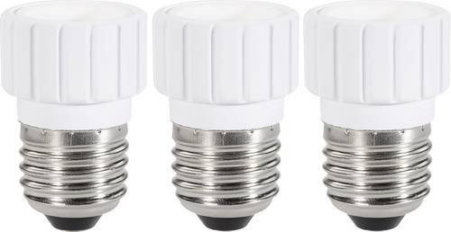 Renkforce Lampenfassung-Adapter E27 auf E14 3er Set in Weiß, 230V, 75W - Bild 1