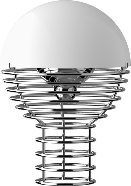 Verpan Wire Akkuleuchte Tischleuchte in Chrom mit warmweißem Licht - Bild 1