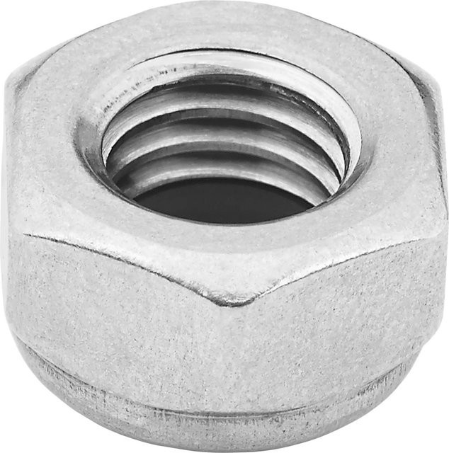 LUX-TOOLS Sicherungsmutter M6 aus Edelstahl in Silber, 50 Stück - Bild 1