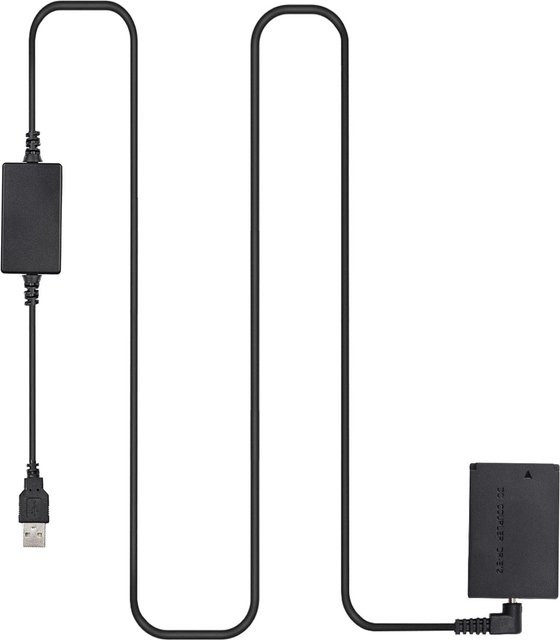 Andoer DR-E12 USB Power Kit DC-Koppler Dummy-Batterie als Ersatz für LP-E12 in Schwarz - Bild 1
