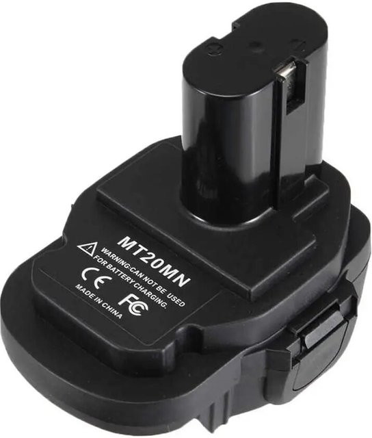 GiFi Power Batterie Konverter Adapter Mt20mn für Makita 18V Lithium-Ionen Batterien auf Makita 18V Ni-CD und Ni-MH Batterien, Schwarz - Bild 1