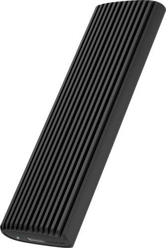 Icy Box 61124 M.2 SSD-Gehäuse mit USB-A und USB-C, Schwarz - Bild 1