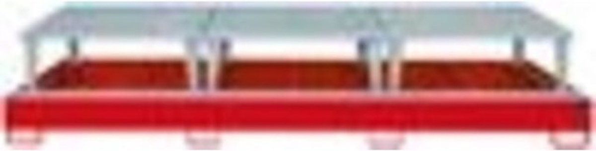 Bauer Südlohn Auffangwanne AWA 1000-3 aus Stahl in Rot - Bild 4