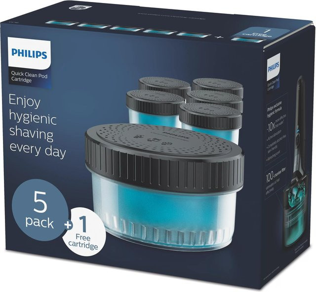 Philips Quick Clean Pod 5+1er-Pack Reinigungskartusche - Bild 1
