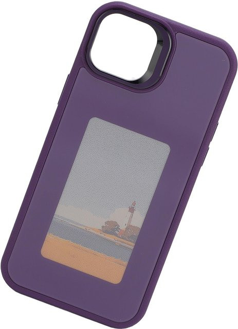 DIYelecs Smartphonehülle mit NFC-Fotoanzeige und Tintenbildschirm-Effekt in Violett - Bild 1